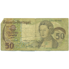 Банкнота 50 эскудо 1980 года Португалия (аверс)