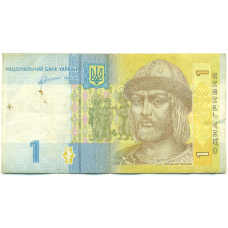 Банкнота 1 гривна 2011 года Украина (аверс)