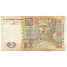 Банкнота 2 гривны 2011 года Украина (аверс)