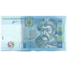 Банкнота 5 гривен 2011 года Украина (аверс)