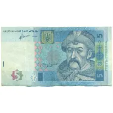 Банкнота 5 гривен 2011 года Украина