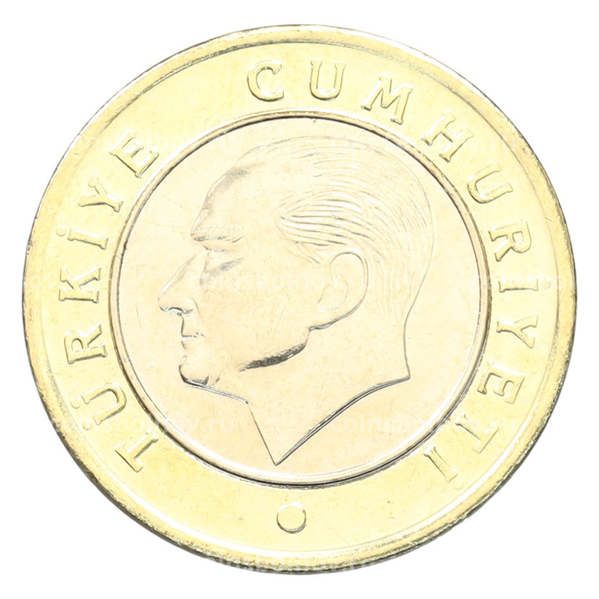 Монета 1 лира 2024 года Турция (вид 2)