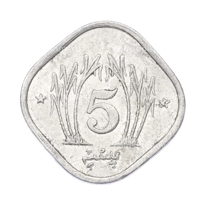 Монета 5 пайс 1991 года Пакистан (вид 2)