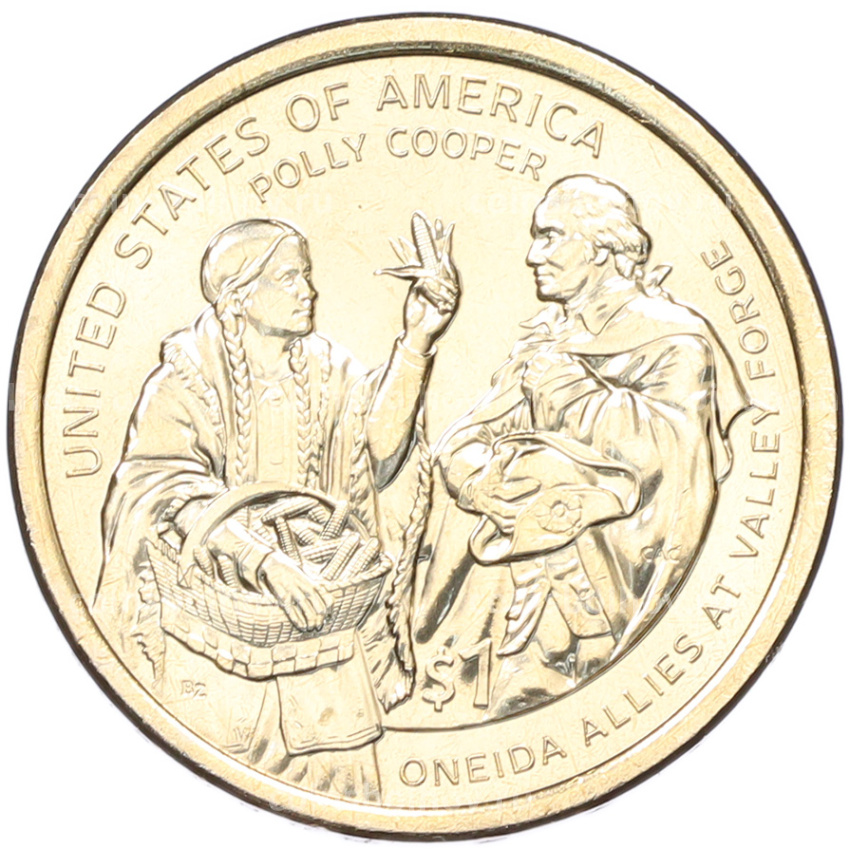 Монета 1 доллар 2026 года (D) США «Коренные Американцы (Сакагавея) — Полли Купер»