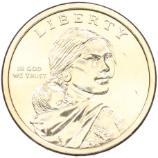 Монета 1 доллар 2026 года (D) США «Коренные Американцы (Сакагавея) — Полли Купер» (реверс)