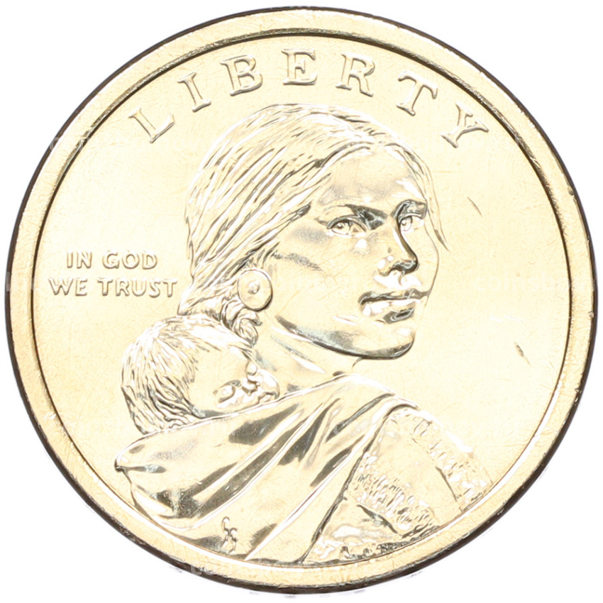 Монета 1 доллар 2026 года (D) США «Коренные Американцы (Сакагавея) — Полли Купер» (вид 2)