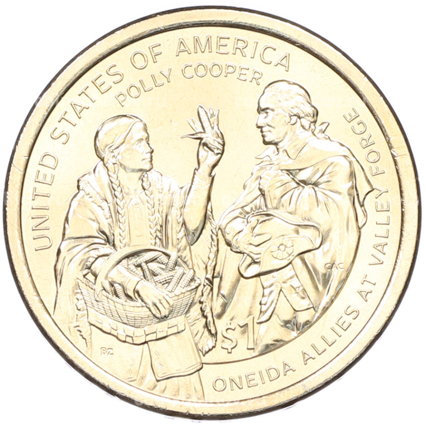 Монета 1 доллар 2026 года (D) США «Коренные Американцы (Сакагавея) — Полли Купер»