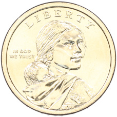 Монета 1 доллар 2026 года (D) США «Коренные Американцы (Сакагавея) — Полли Купер» (реверс)