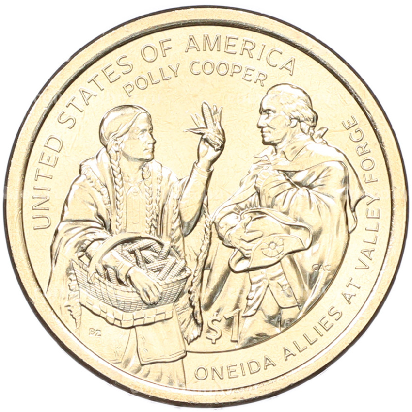 Монета 1 доллар 2026 года (D) США «Коренные Американцы (Сакагавея) — Полли Купер»