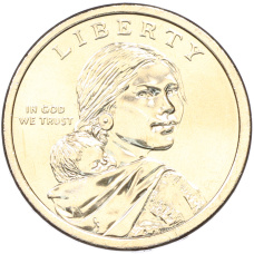 Монета 1 доллар 2026 года (D) США «Коренные Американцы (Сакагавея) — Полли Купер» (реверс)