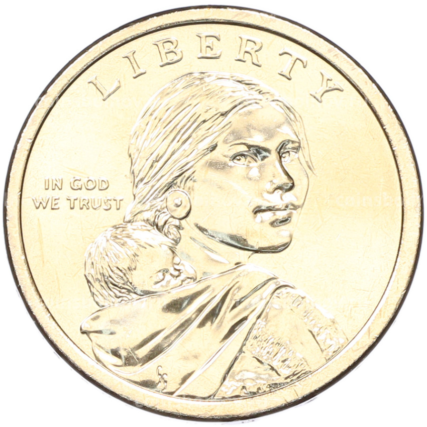 Монета 1 доллар 2026 года (D) США «Коренные Американцы (Сакагавея) — Полли Купер» (вид 2)