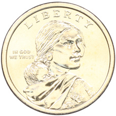 Монета 1 доллар 2026 года (D) США «Коренные Американцы (Сакагавея) — Полли Купер» (реверс)