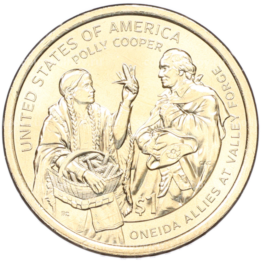 Монета 1 доллар 2026 года (D) США «Коренные Американцы (Сакагавея) — Полли Купер»