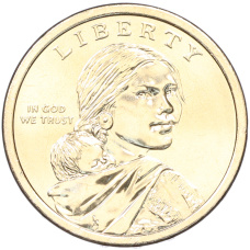 Монета 1 доллар 2026 года (D) США «Коренные Американцы (Сакагавея) — Полли Купер» (реверс)