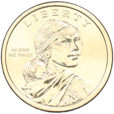 Монета 1 доллар 2026 года (D) США «Коренные Американцы (Сакагавея) — Полли Купер» (реверс)