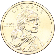 Монета 1 доллар 2026 года (D) США «Коренные Американцы (Сакагавея) — Полли Купер» (реверс)