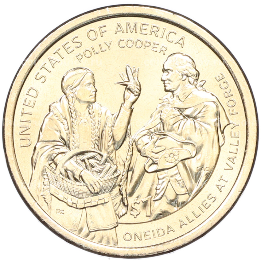 Монета 1 доллар 2026 года (D) США «Коренные Американцы (Сакагавея) — Полли Купер»