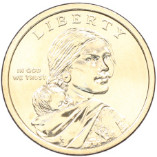 Монета 1 доллар 2026 года (D) США «Коренные Американцы (Сакагавея) — Полли Купер» (реверс)