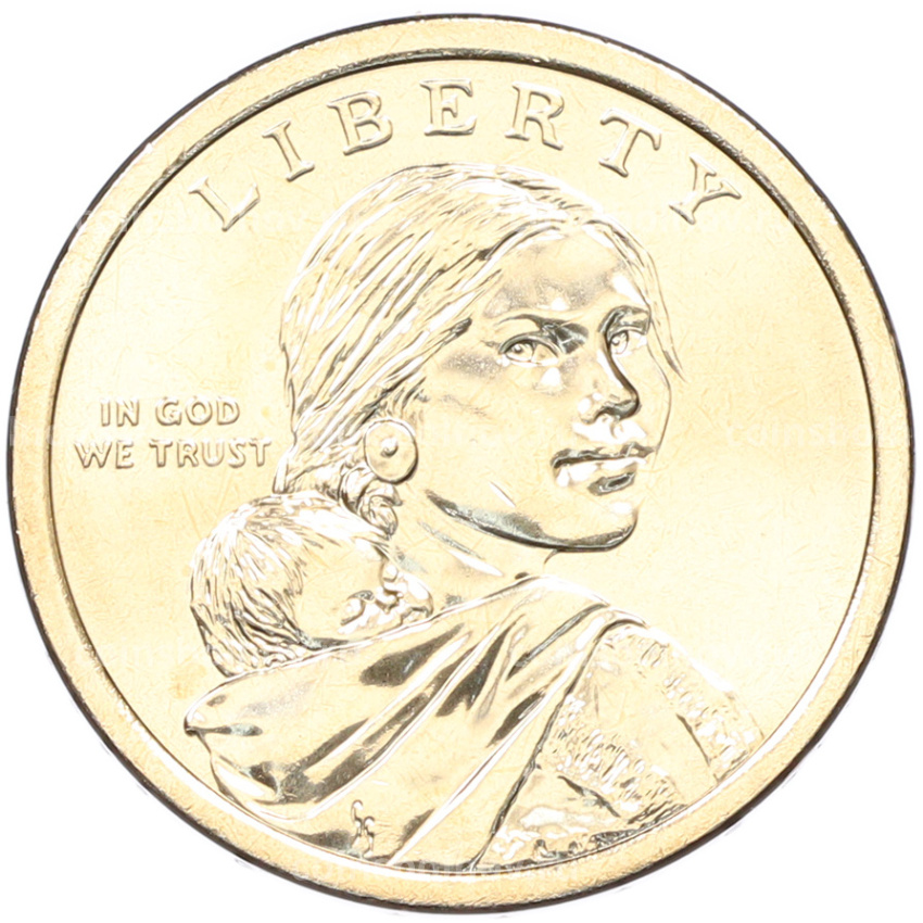 Монета 1 доллар 2026 года (D) США «Коренные Американцы (Сакагавея) — Полли Купер» (вид 2)