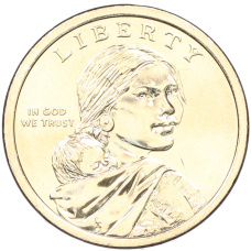 Монета 1 доллар 2026 года (D) США «Коренные Американцы (Сакагавея) — Полли Купер» (реверс)