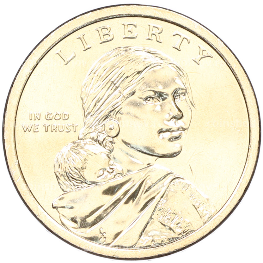 Монета 1 доллар 2026 года (D) США «Коренные Американцы (Сакагавея) — Полли Купер» (вид 2)