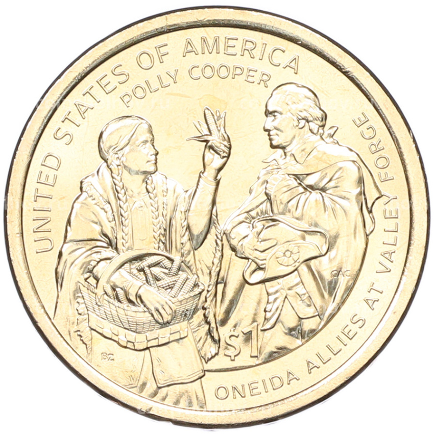 Монета 1 доллар 2026 года (D) США «Коренные Американцы (Сакагавея) — Полли Купер»