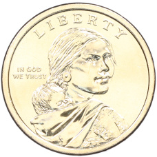 Монета 1 доллар 2026 года (D) США «Коренные Американцы (Сакагавея) — Полли Купер» (реверс)