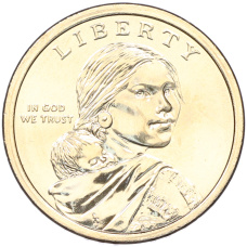 Монета 1 доллар 2026 года (D) США «Коренные Американцы (Сакагавея) — Полли Купер» (реверс)