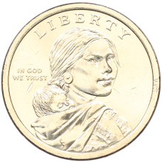 Монета 1 доллар 2026 года (P) США «Коренные Американцы (Сакагавея) — Полли Купер» (реверс)