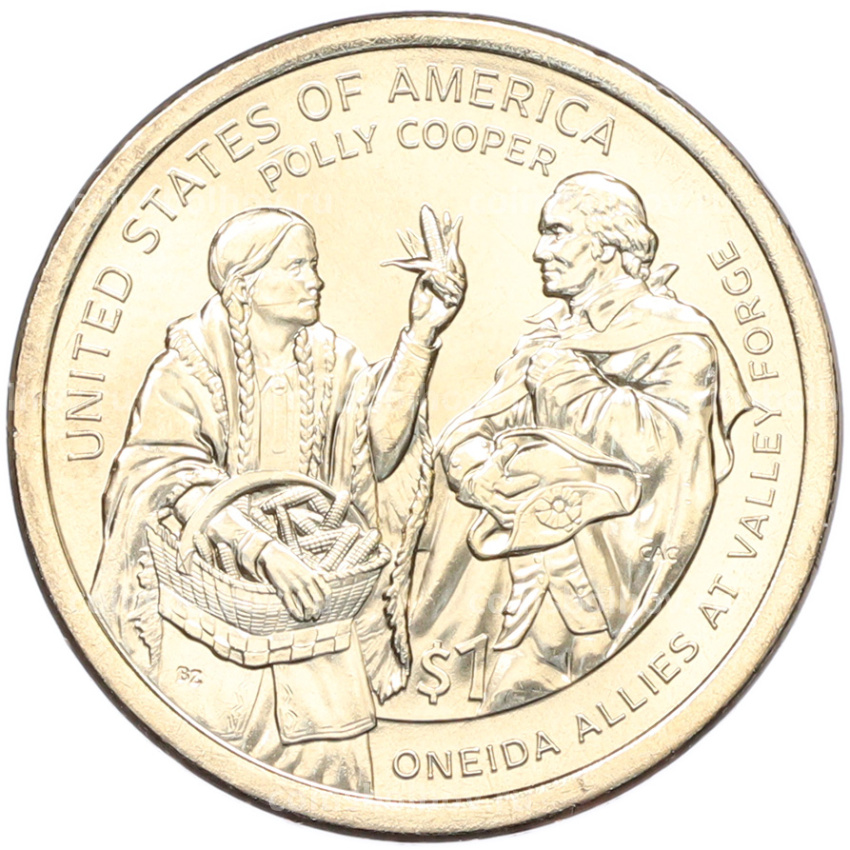 Монета 1 доллар 2026 года (P) США «Коренные Американцы (Сакагавея) — Полли Купер»