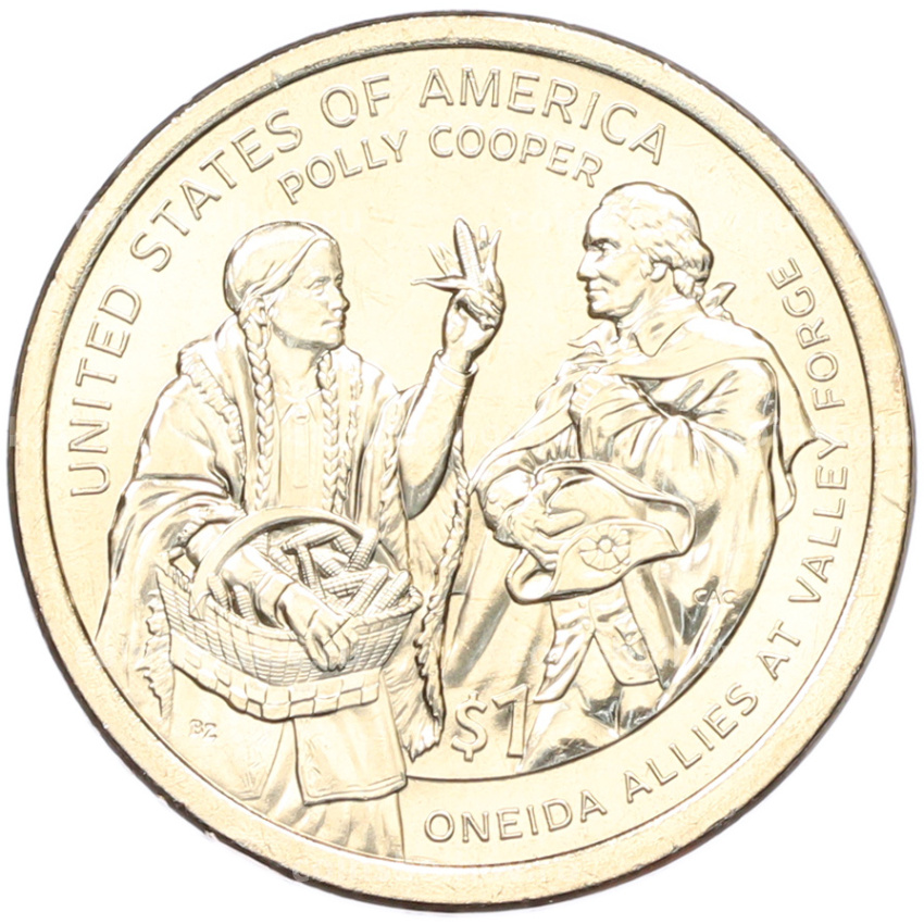 Монета 1 доллар 2026 года (P) США «Коренные Американцы (Сакагавея) — Полли Купер»