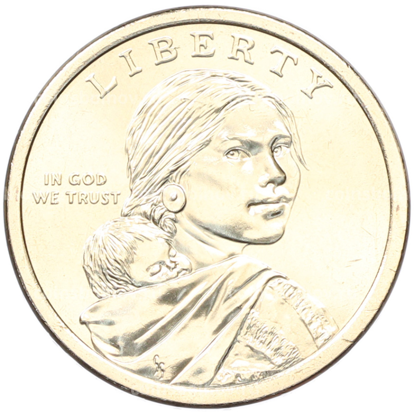 Монета 1 доллар 2026 года (P) США «Коренные Американцы (Сакагавея) — Полли Купер» (вид 2)