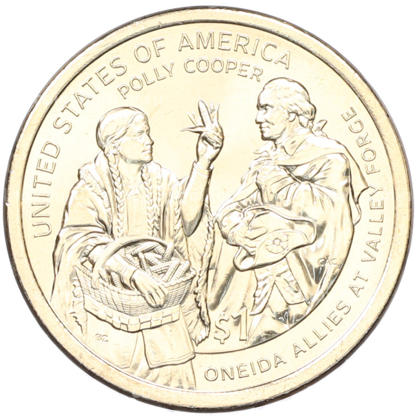 Монета 1 доллар 2026 года (P) США «Коренные Американцы (Сакагавея) — Полли Купер»