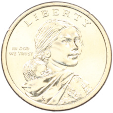 Монета 1 доллар 2026 года (P) США «Коренные Американцы (Сакагавея) — Полли Купер» (реверс)