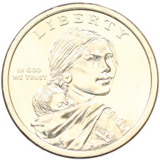 Монета 1 доллар 2026 года (P) США «Коренные Американцы (Сакагавея) — Полли Купер» (реверс)