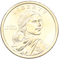 Монета 1 доллар 2026 года (P) США «Коренные Американцы (Сакагавея) — Полли Купер» (реверс)