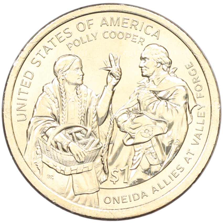Монета 1 доллар 2026 года (P) США «Коренные Американцы (Сакагавея) — Полли Купер»