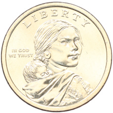 Монета 1 доллар 2026 года (P) США «Коренные Американцы (Сакагавея) — Полли Купер» (реверс)