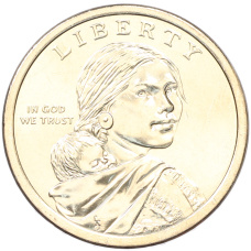 Монета 1 доллар 2026 года (P) США «Коренные Американцы (Сакагавея) — Полли Купер» (реверс)