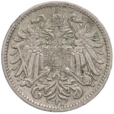 Монета 10 геллеров 1907 года Австрия (реверс)