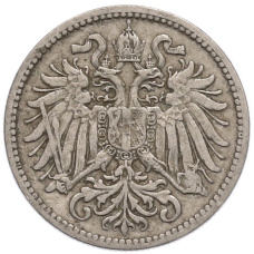 Монета 10 геллеров 1895 года Австрия (реверс)