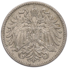 Монета 10 геллеров 1909 года Австрия (реверс)