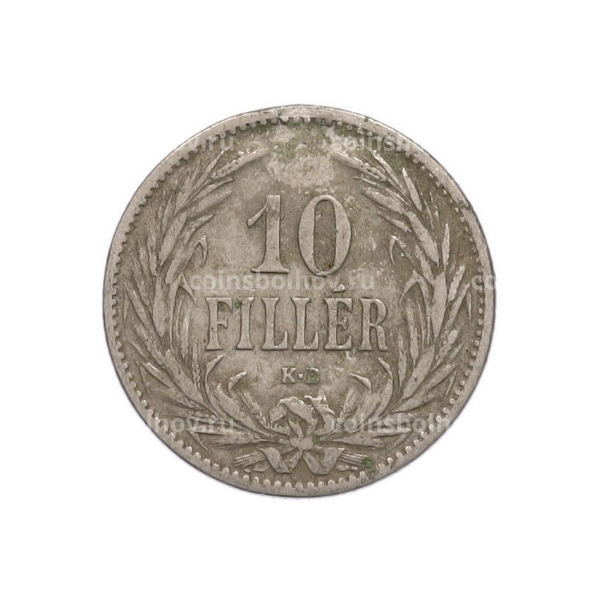 Монета 10 филлеров 1894 года Венгрия (вид 2)