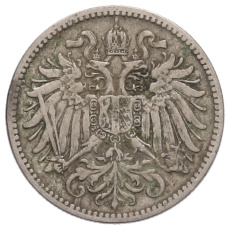 Монета 10 геллеров 1895 года Австрия (реверс)