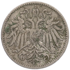 Монета 10 геллеров 1894 года Австрия (реверс)