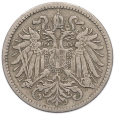 Монета 10 геллеров 1895 года Австрия (реверс)