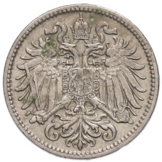 Монета 10 геллеров 1907 года Австрия (реверс)