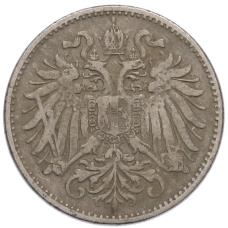 Монета 10 геллеров 1894 года Австрия (реверс)