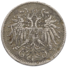 Монета 10 геллеров 1893 года Австрия (реверс)