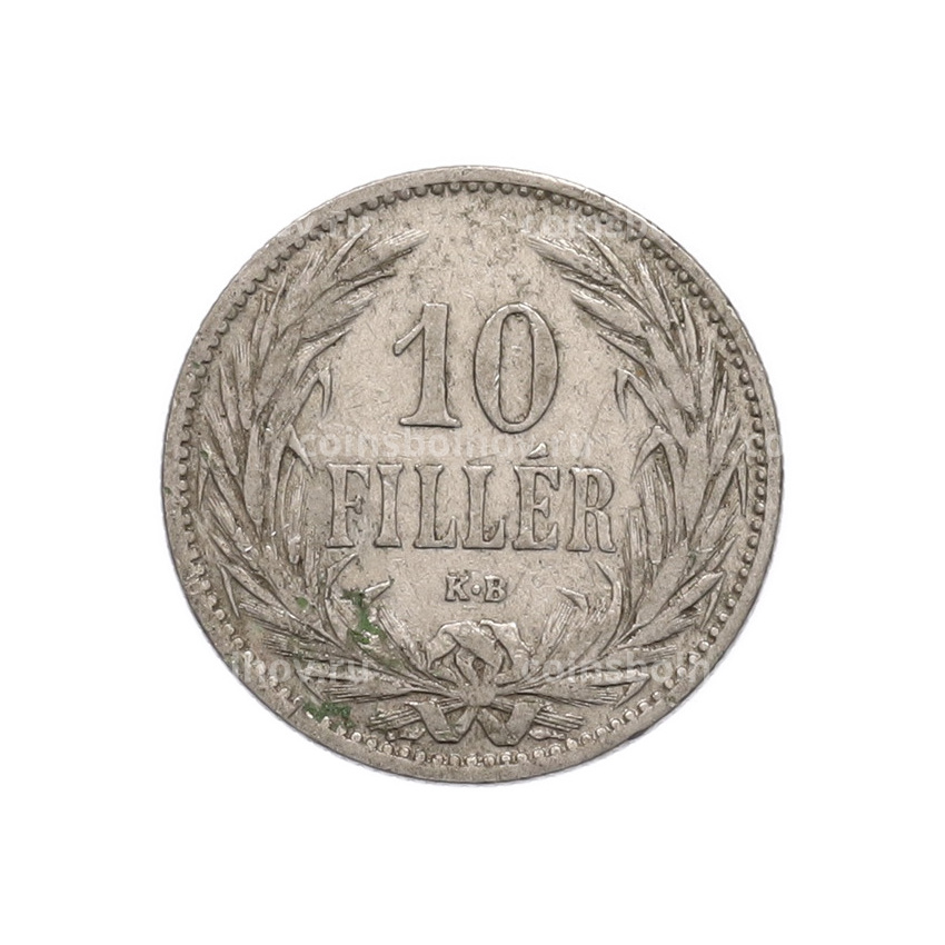 Монета 10 филлеров 1894 года Венгрия (вид 2)